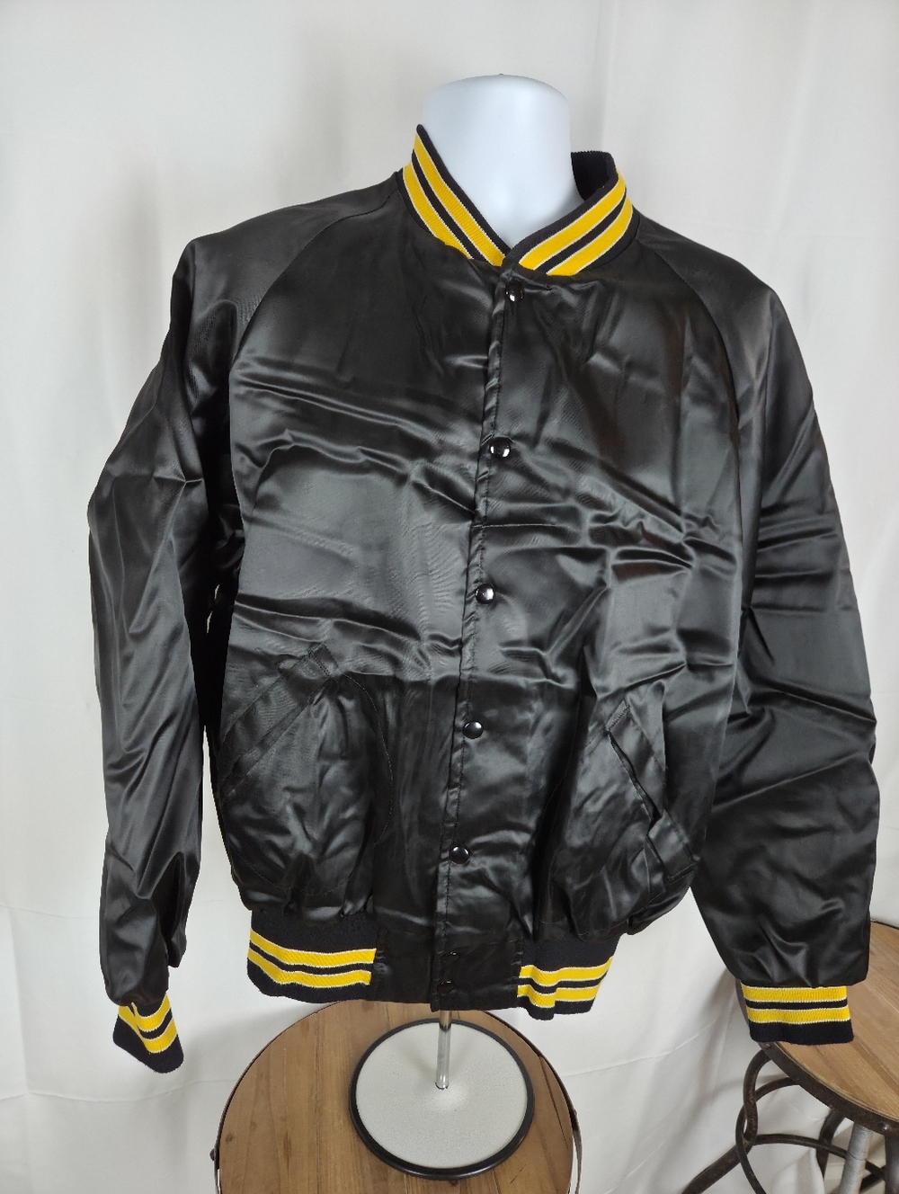 Dunbrooke Pla-Jac Windbreaker Label - Black with Red & Yellow Embroidery